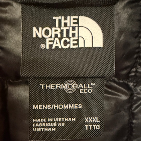 The North Face Men's Black Thermoball Puffer Jacket XXXL - Picture 3 of 7